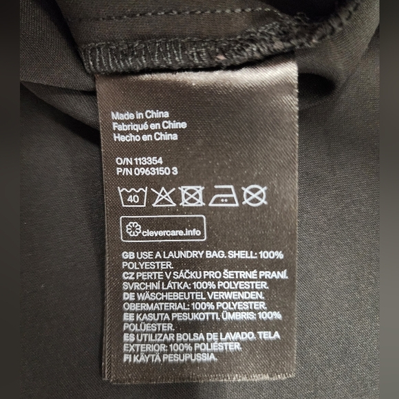 H&M Women's Elegant Black Slip Dress Straight Side Slit, sz SM - Picture 8 of 11